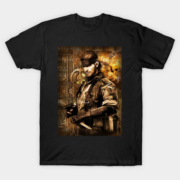 Solid Snake steampunk T-Shirt by Durro